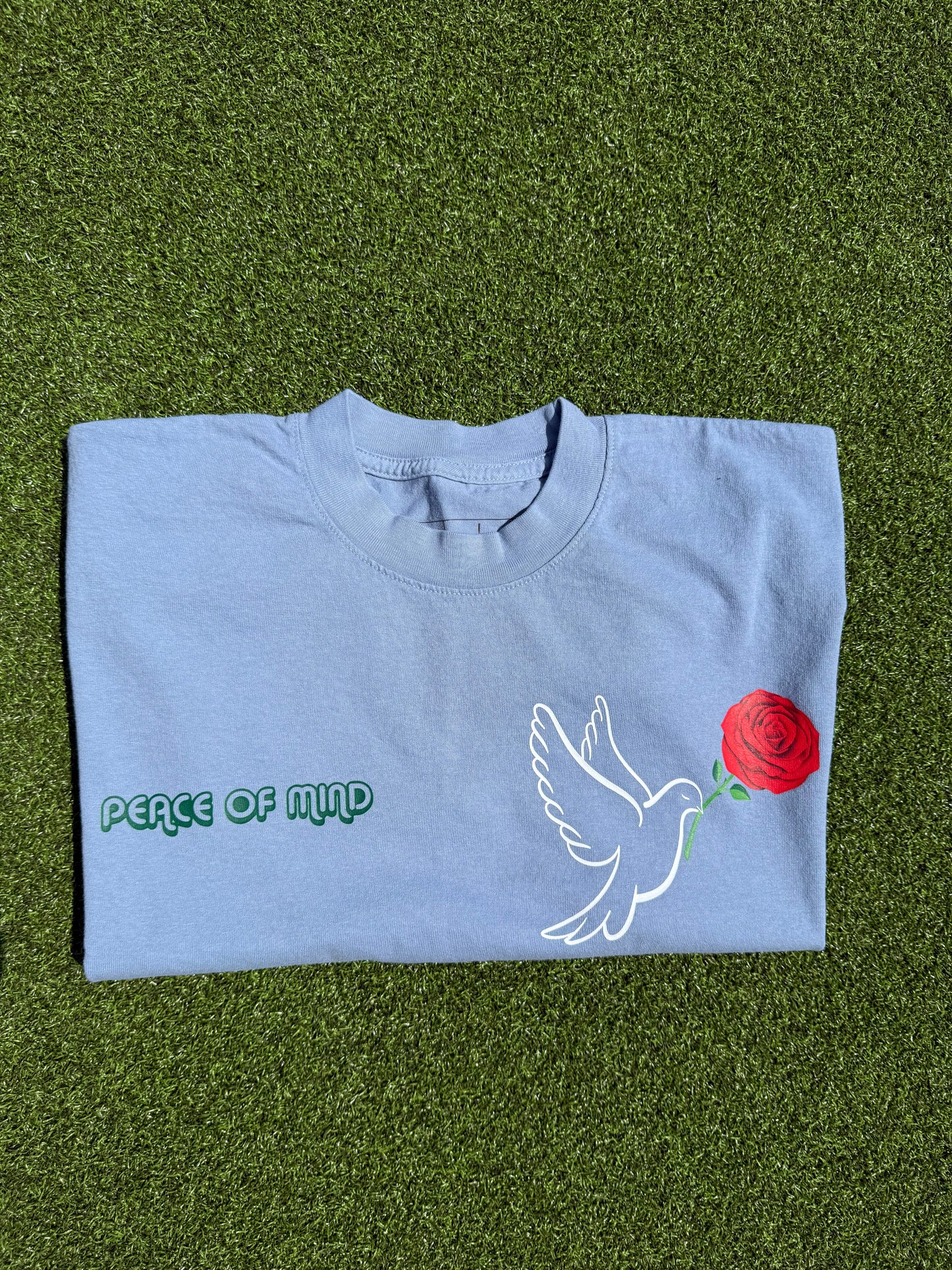 PEACE OF MIND > T-shirt (Baby blue)