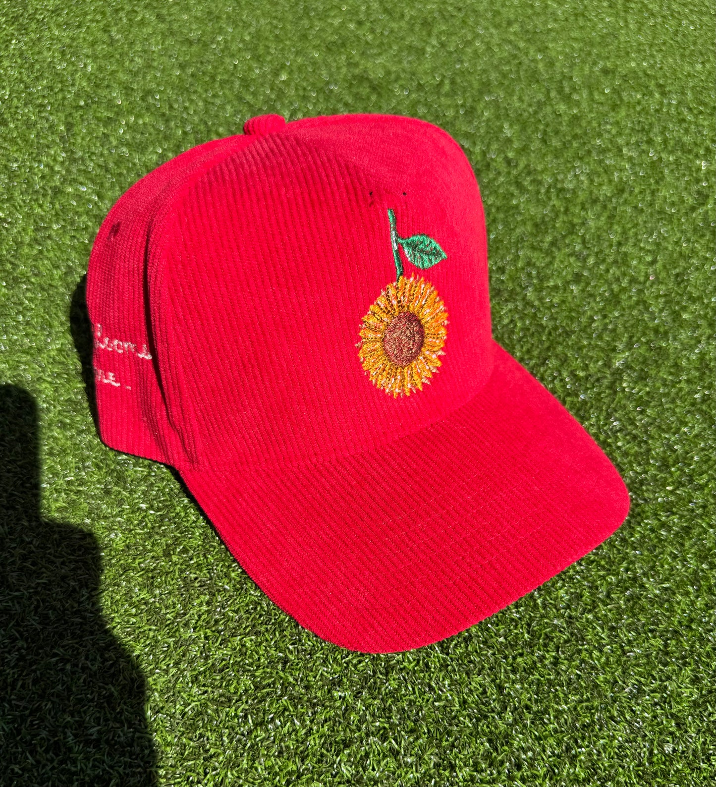 Red “Sunflower” Snapback